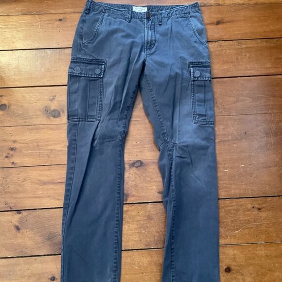 Denver Hayes Blue Grey Cargo Pants - Picture 7 of 8